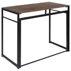 Emma et Oliver 40 Bureau d'ordinateur pliable rustique pour la maison - Bureau pour ordinateur portable