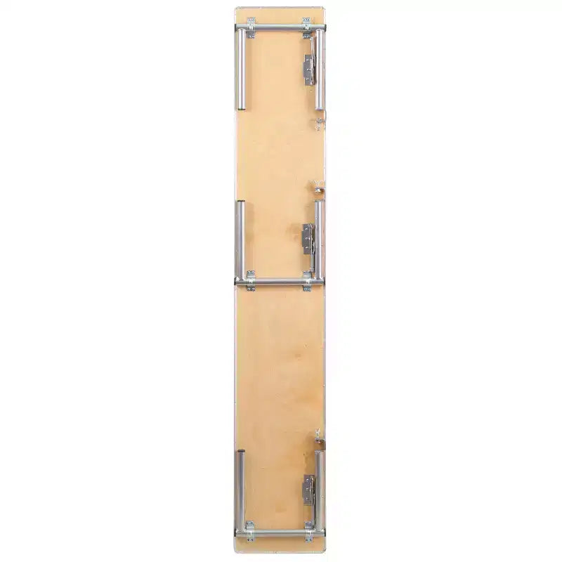 Rehausseur de bar Emma et Oliver 72 x 12 x 12 en bouleau avec pieds argentés