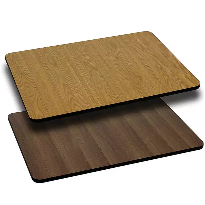 Emma et Oliver Plateau de Table Rectangulaire 24x42 avec Dessus Stratifié Réversible