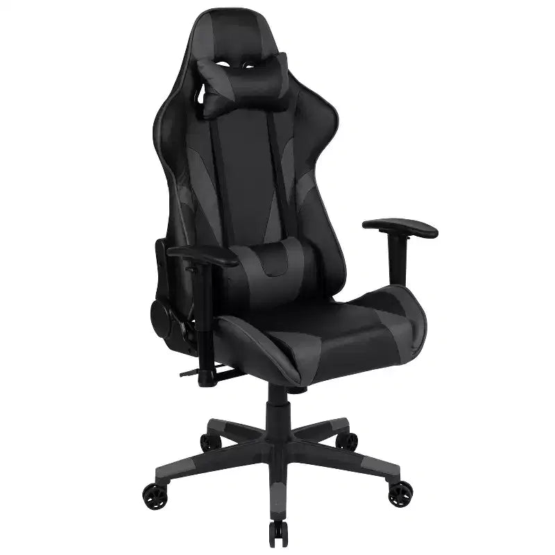 Ensemble Bureau Gaming Emma et Oliver - Support Tasse/Casque/Tapis de Souris Intégré
