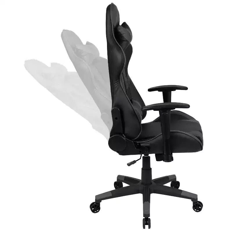 Ensemble Bureau Gaming Emma et Oliver - Support Tasse/Casque/Tapis de Souris Intégré
