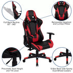Ensemble Bureau Gaming Emma et Oliver - Support Tasse/Casque/Tapis de Souris Intégré