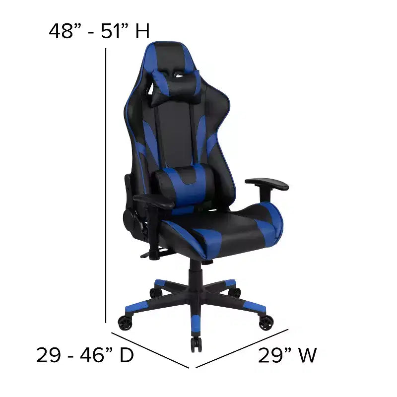 Ensemble Bureau Gaming Emma et Oliver - Support Tasse/Casque/Tapis de Souris Intégré
