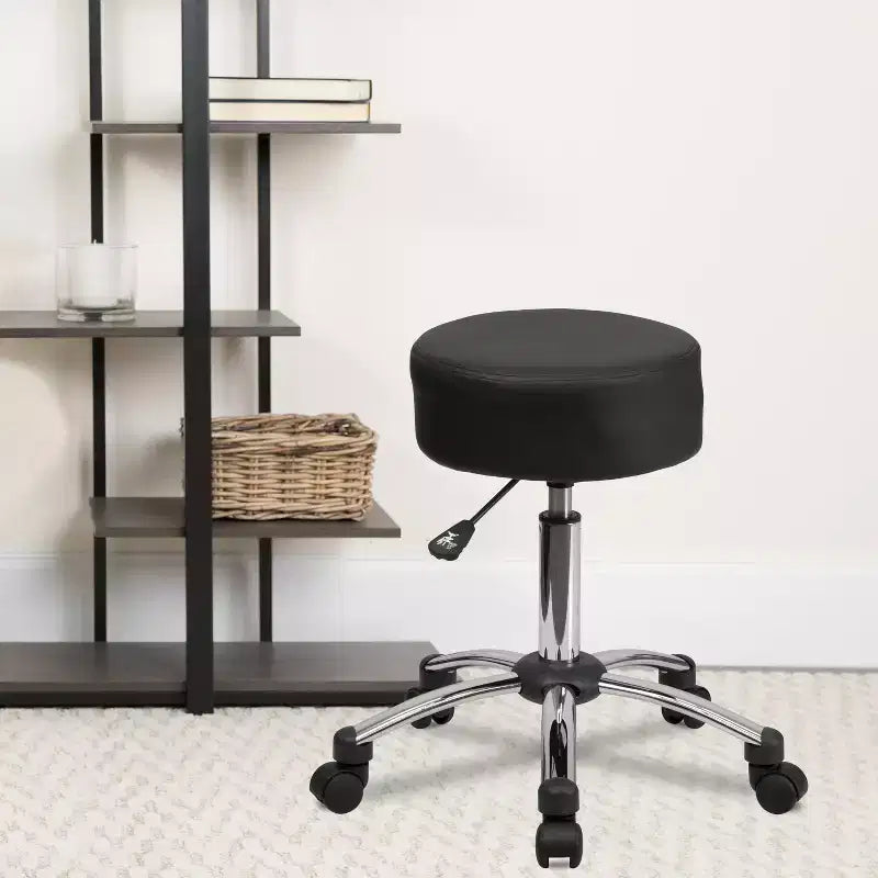 Tabouret ergonomique médical Emma et Oliver avec base chromée