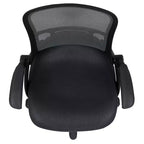 Fauteuil de bureau ergonomique à dossier haut en maille Emma et Oliver avec accoudoirs relevables