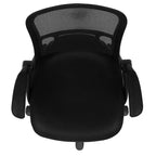 Fauteuil de bureau ergonomique à dossier haut en maille Emma et Oliver avec accoudoirs relevables
