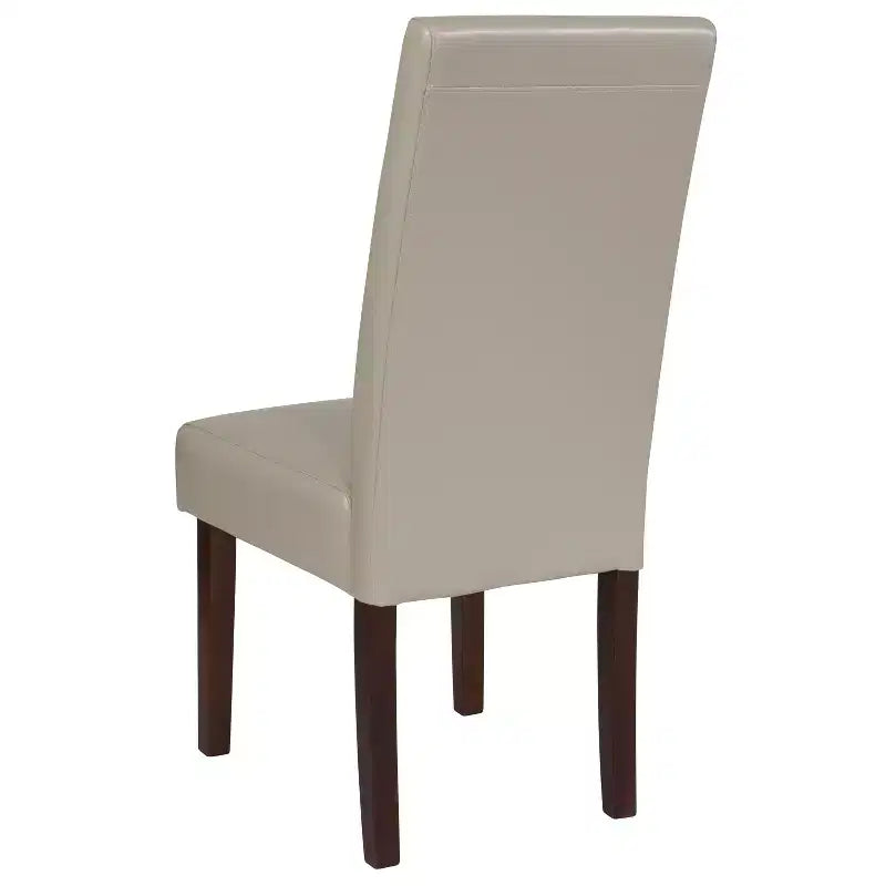 Chaise Parson's Mid-Century Emma et Oliver avec cadre en bois dur fini pour cuisine, salle à manger et plus