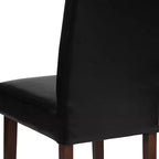Chaise Parson's Mid-Century Emma et Oliver avec cadre en bois dur fini pour cuisine, salle à manger et plus