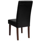 Chaise Parson's Mid-Century Emma et Oliver avec cadre en bois dur fini pour cuisine, salle à manger et plus