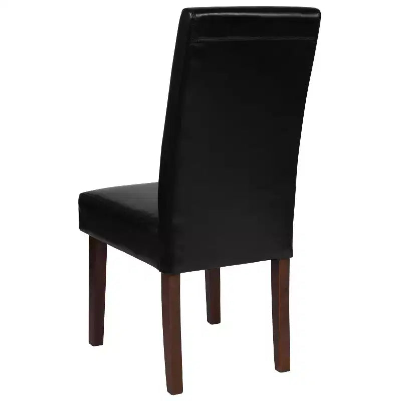 Chaise Parson's Mid-Century Emma et Oliver avec cadre en bois dur fini pour cuisine, salle à manger et plus