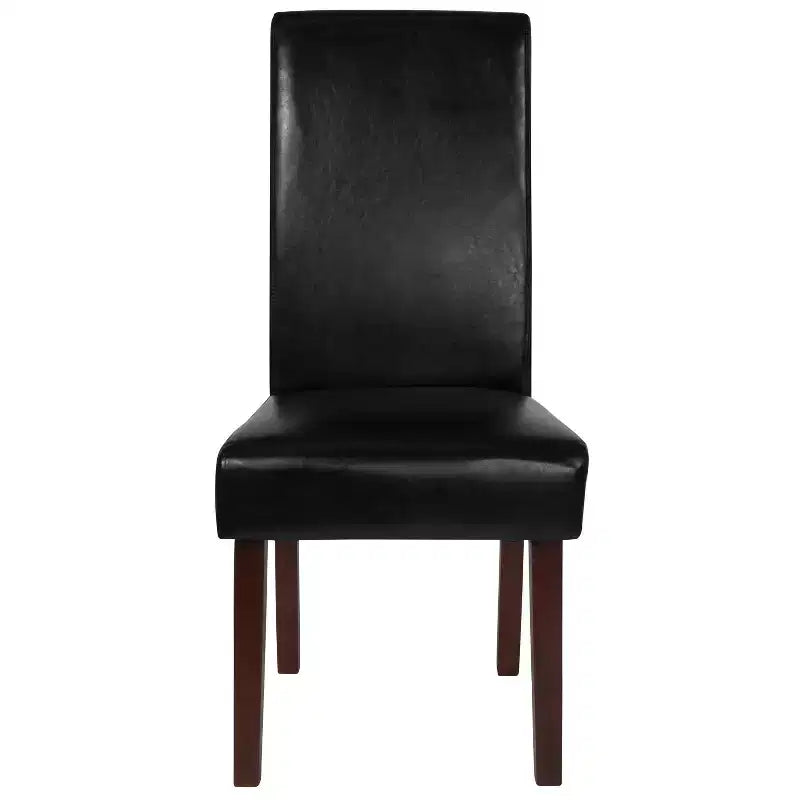 Chaise Parson's Mid-Century Emma et Oliver avec cadre en bois dur fini pour cuisine, salle à manger et plus