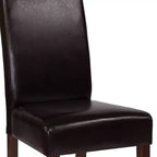 Chaise Parson's Mid-Century Emma et Oliver avec cadre en bois dur fini pour cuisine, salle à manger et plus