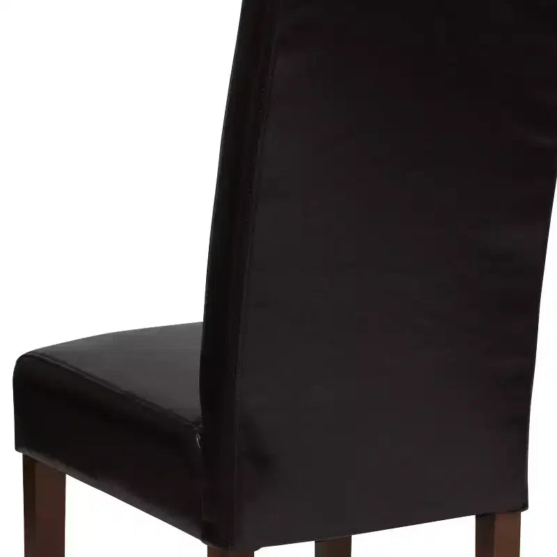 Chaise Parson's Mid-Century Emma et Oliver avec cadre en bois dur fini pour cuisine, salle à manger et plus