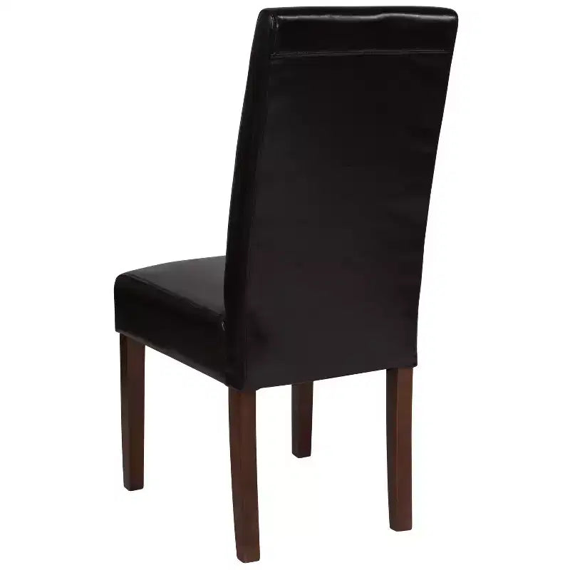 Chaise Parson's Mid-Century Emma et Oliver avec cadre en bois dur fini pour cuisine, salle à manger et plus