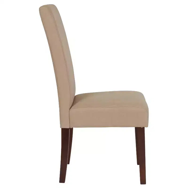 Chaise Parson's Mid-Century Emma et Oliver avec cadre en bois dur fini pour cuisine, salle à manger et plus