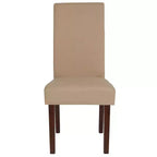 Chaise Parson's Mid-Century Emma et Oliver avec cadre en bois dur fini pour cuisine, salle à manger et plus