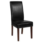 Chaise Parson's Mid-Century Emma et Oliver avec cadre en bois dur fini pour cuisine, salle à manger et plus