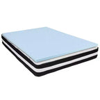 Emma et Oliver Ensemble matelas et surmatelas en mousse à mémoire de forme gel 10 pièces