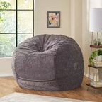 Pouf d'hiver en fausse fourrure Christopher Knight Home 60 Greyrock Modern Glam