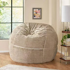Pouf d'hiver en fausse fourrure Christopher Knight Home 60 Greyrock Modern Glam