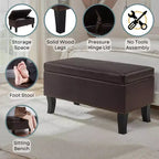 Pouf de rangement Designs4Comfort Winslow - Breighton Home