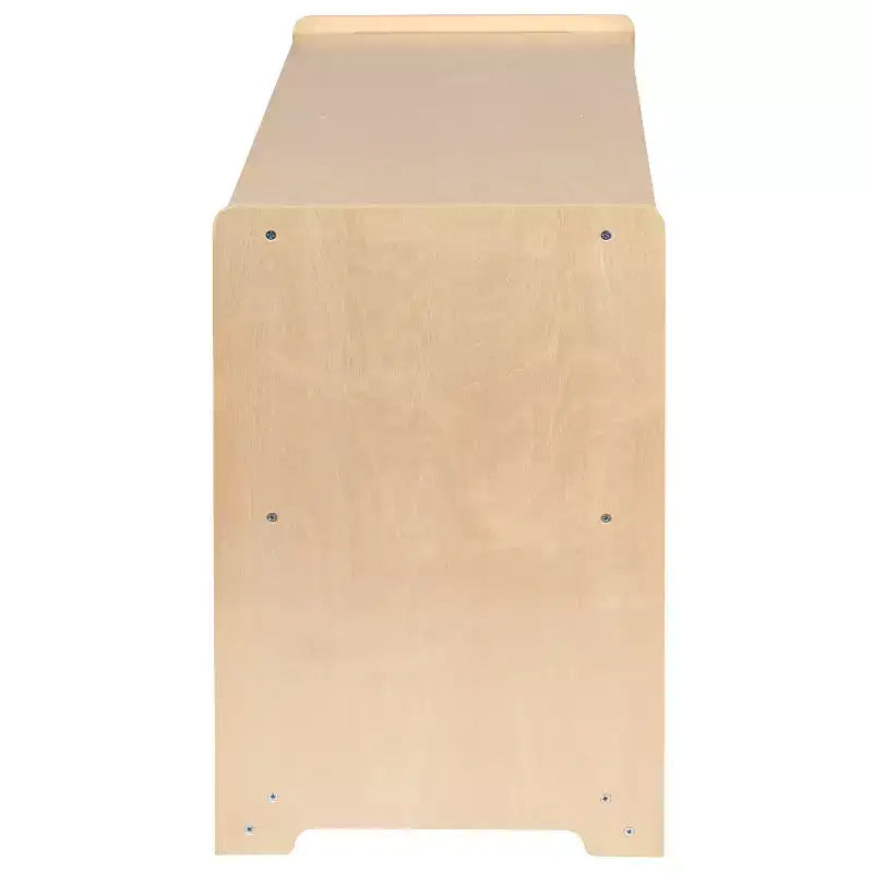 Meuble/Casier de Rangement Scolaire en Bois Flash Furniture pour Usage Commercial ou Domestique - Conception Sûre et Adaptée aux Enfants (Naturel)