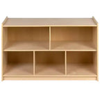 Meuble/Casier de Rangement Scolaire en Bois Flash Furniture pour Usage Commercial ou Domestique - Conception Sûre et Adaptée aux Enfants (Naturel)