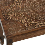 Lot de 2 tables d'appoint éclectiques en bois - Olivia & May