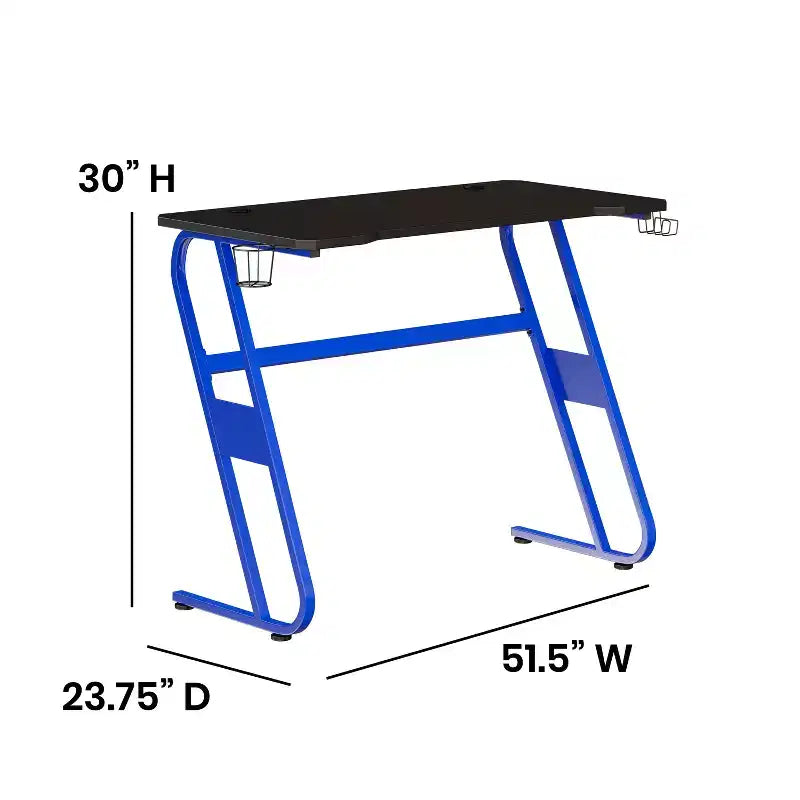 Bureau gaming ergonomique Flash Furniture avec porte-gobelet et crochet pour casque