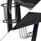Bureau gaming ergonomique Flash Furniture avec porte-gobelet et crochet pour casque