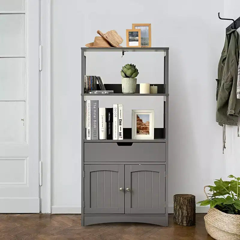 Meuble de Rangement Salle de Bain Costway avec Tiroir Étagère Armoire Meuble Bas