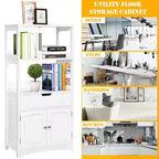 Meuble de Rangement Salle de Bain Costway avec Tiroir Étagère Armoire Meuble Bas