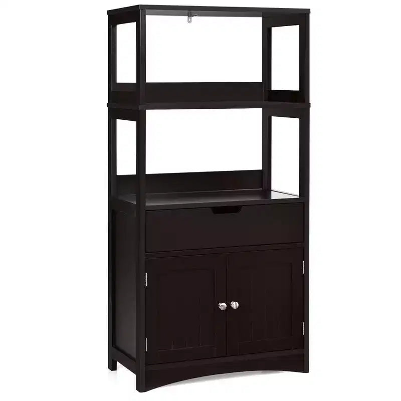 Meuble de Rangement Salle de Bain Costway avec Tiroir Étagère Armoire Meuble Bas