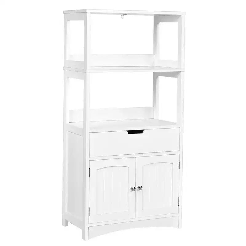 Meuble de Rangement Salle de Bain Costway avec Tiroir Étagère Armoire Meuble Bas