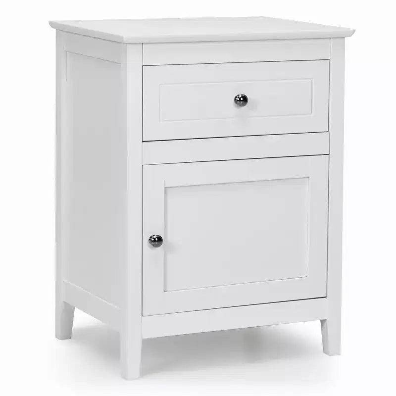 Table de chevet Costway avec tiroir, table d'appoint, meuble de rangement blanc/naturel/expresso