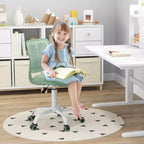 Chaise de bureau ergonomique pivotante pour enfants Costway en maille, réglable en hauteur, rose/bleu/turquoise/violet/gris/vert clair