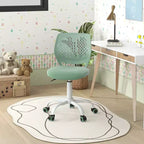 Chaise de bureau ergonomique pivotante pour enfants Costway en maille, réglable en hauteur, rose/bleu/turquoise/violet/gris/vert clair