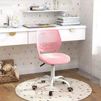 Chaise de bureau ergonomique pivotante pour enfants Costway en maille, réglable en hauteur, rose/bleu/turquoise/violet/gris/vert clair