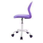 Chaise de bureau ergonomique pivotante pour enfants Costway en maille, réglable en hauteur, rose/bleu/turquoise/violet/gris/vert clair