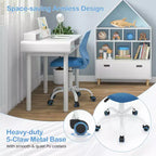 Chaise de bureau ergonomique pivotante pour enfants Costway en maille, réglable en hauteur, rose/bleu/turquoise/violet/gris/vert clair