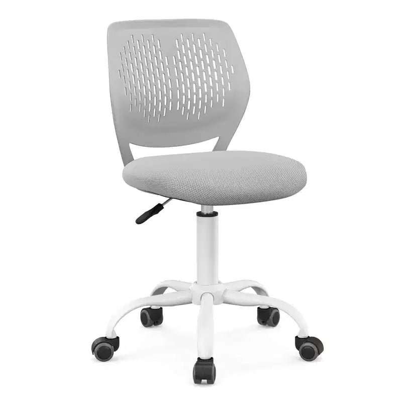 Chaise de bureau ergonomique pivotante pour enfants Costway en maille, réglable en hauteur, rose/bleu/turquoise/violet/gris/vert clair