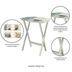 Plateau de télévision Evergreen S/4 avec support, Oiseaux de rivage