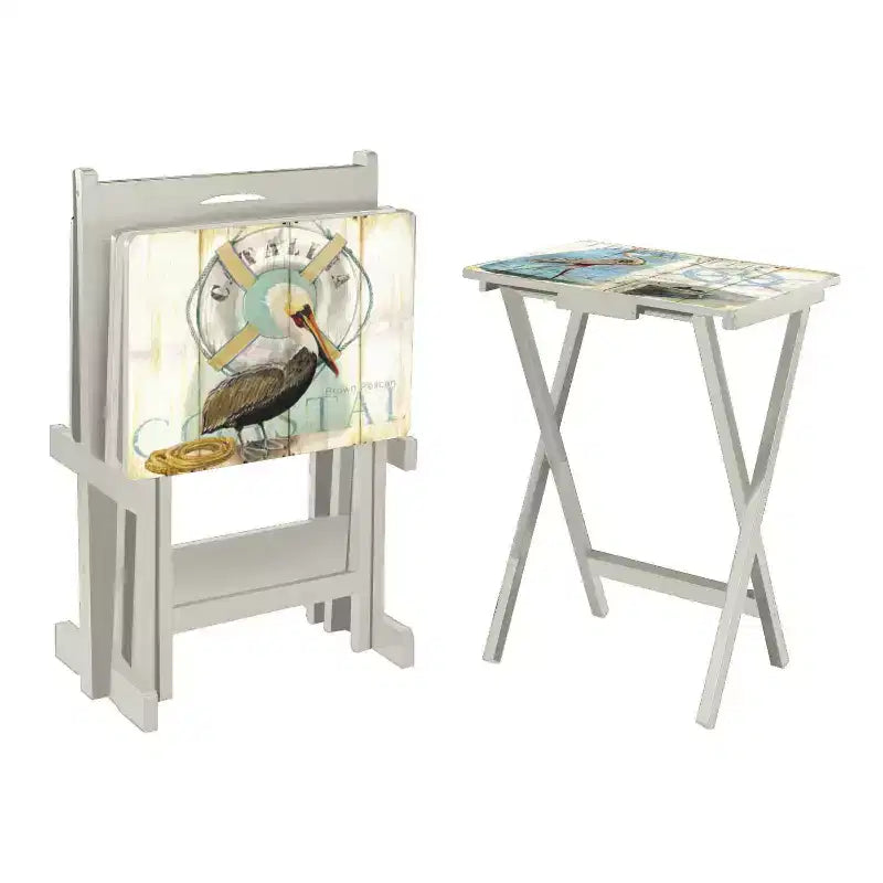Plateau de télévision Evergreen S/4 avec support, Oiseaux de rivage