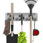 Fleming Supply Wall-Mounted Garage and Shed Tool Organizer Racks with Hooks - Set of 2