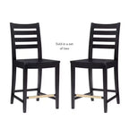 Lot de 2 tabourets de bar hauteur comptoir Flynn - Linon