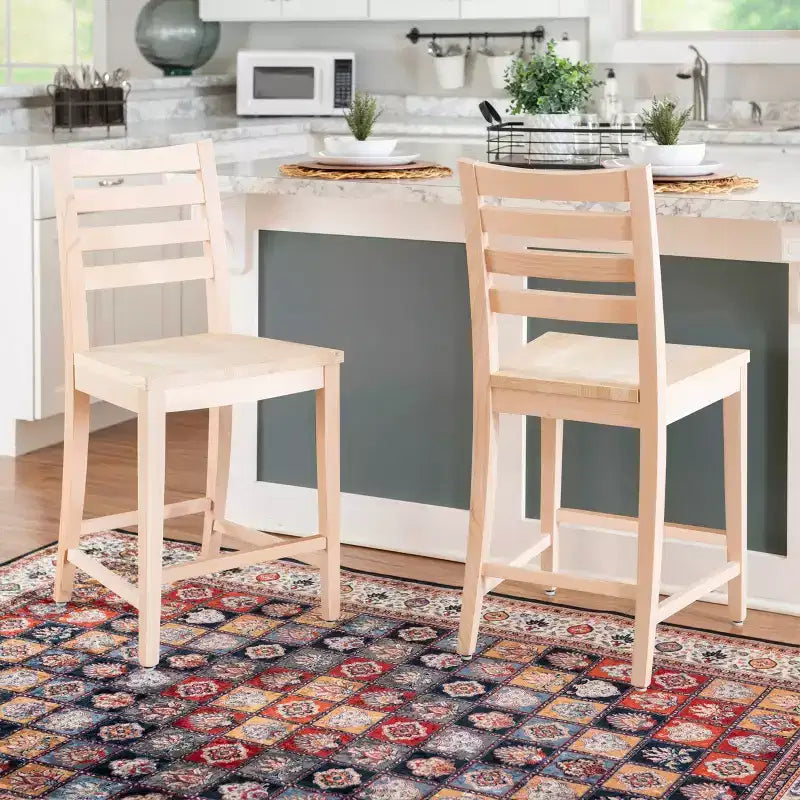 Lot de 2 tabourets de bar hauteur comptoir Flynn - Linon