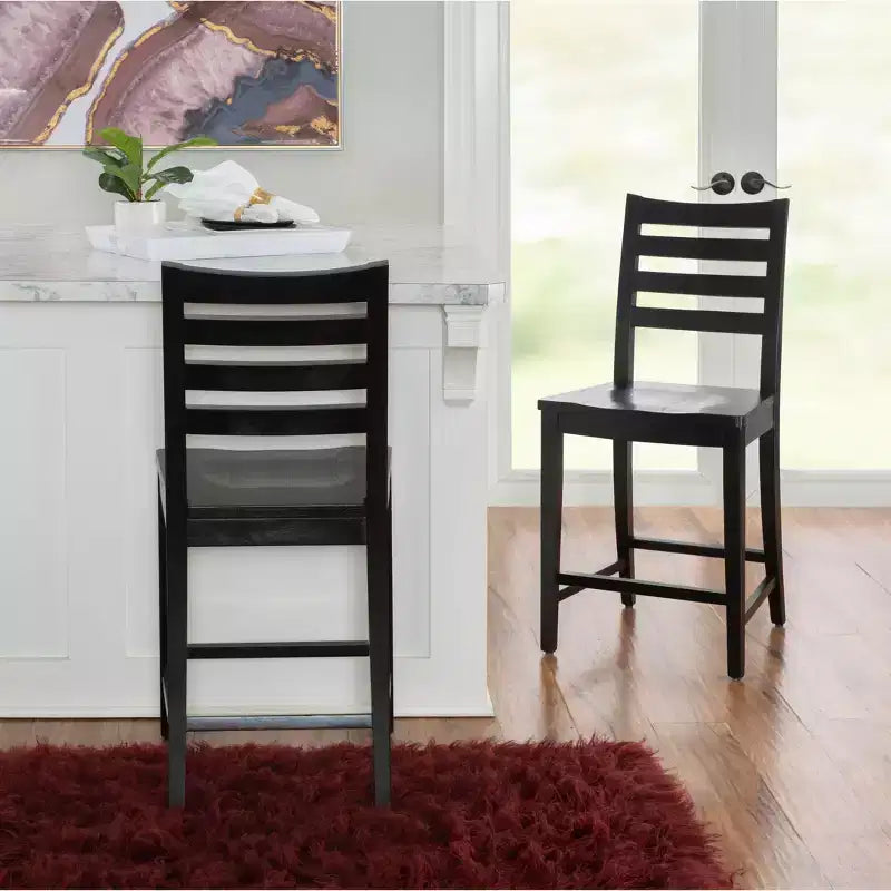 Lot de 2 tabourets de bar hauteur comptoir Flynn - Linon
