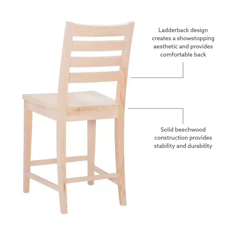 Lot de 2 tabourets de bar hauteur comptoir Flynn - Linon