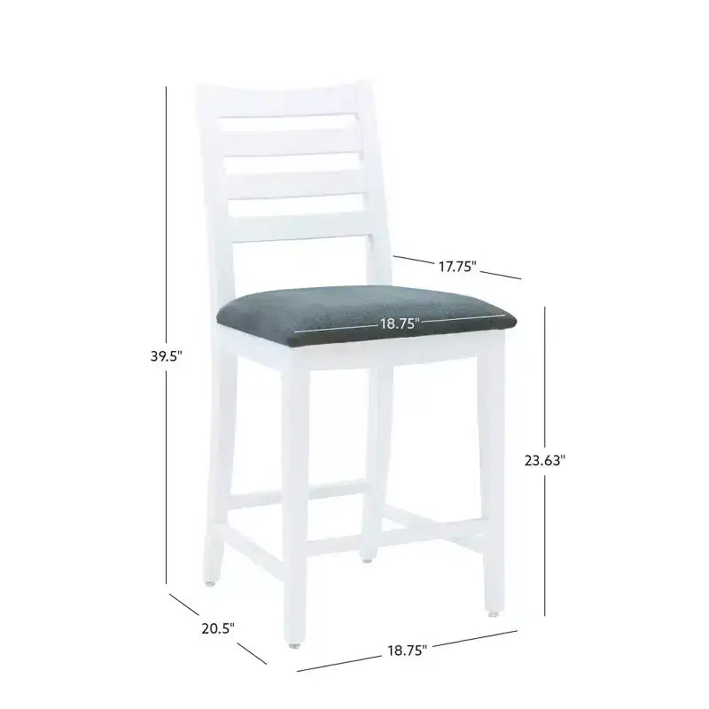 Lot de 2 tabourets de bar hauteur comptoir Flynn - Linon