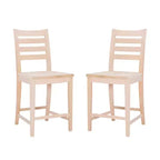 Lot de 2 tabourets de bar hauteur comptoir Flynn - Linon